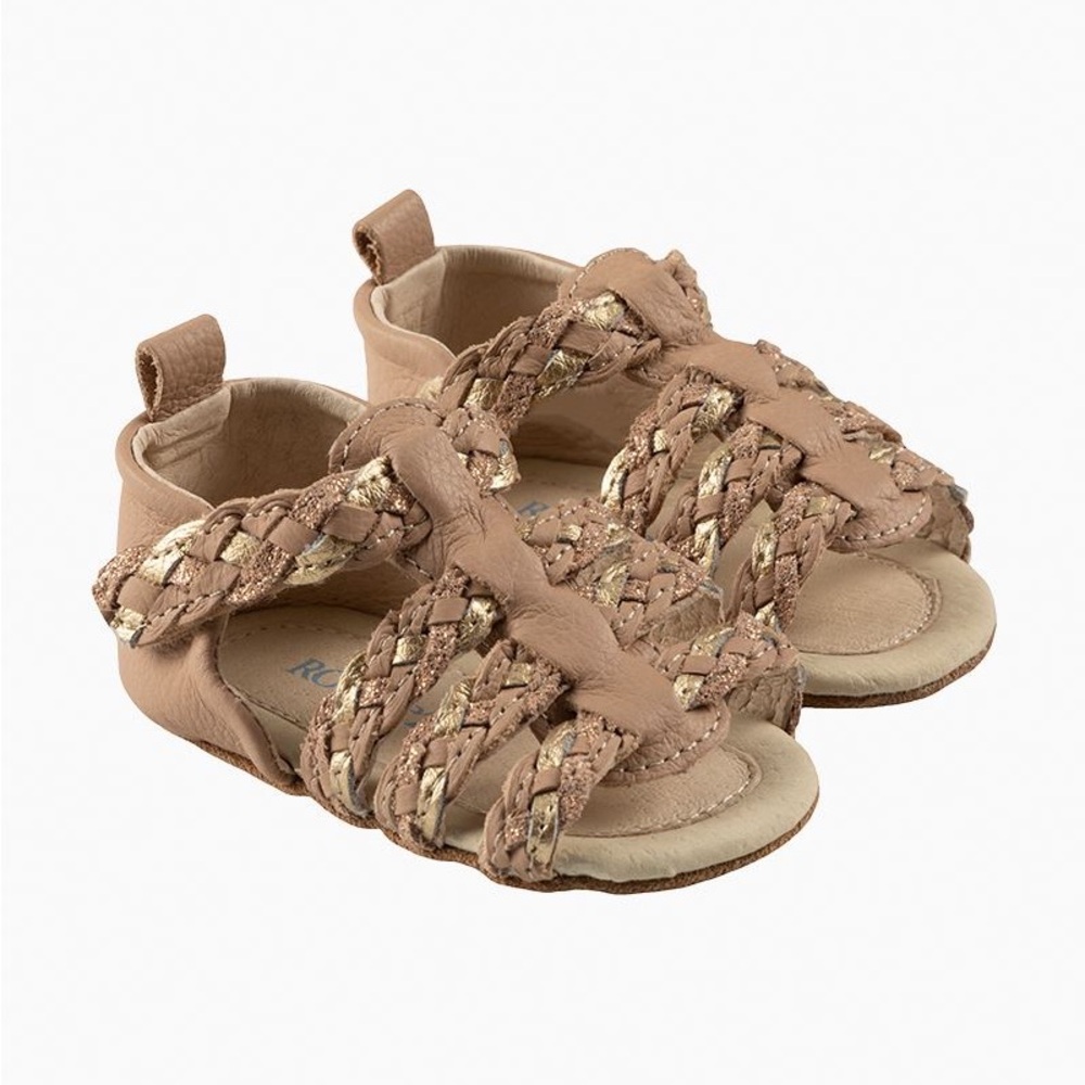 Robeez Rae First Kicks Cage Sandals Slippers 6 to 9 months NIB